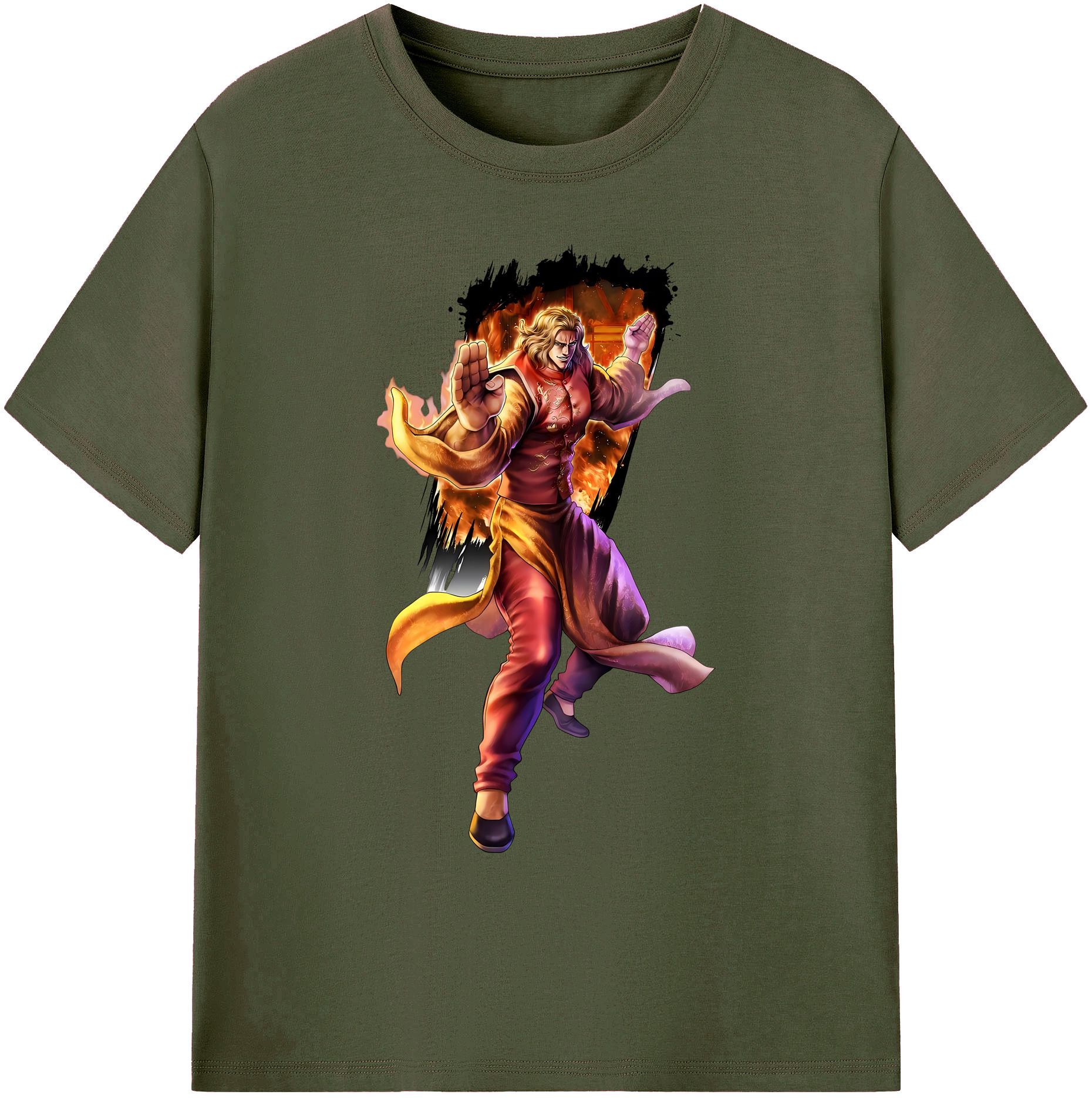 （画像用） 北斗の拳 Fist of the North Star 綿100％ メンズ半袖Tシャツ｜肌触りやわらか＆通気性